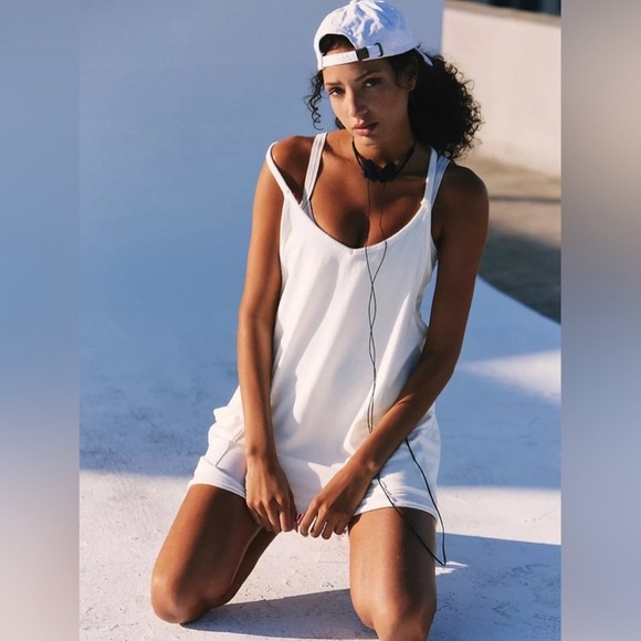 Free People Hot Shot Mini Dress White Size Large NWT - Picture 12 of 13